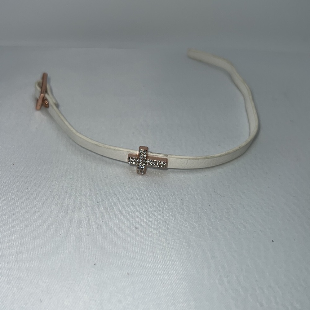 BCBGeneration Sparkly Cross Bracelet